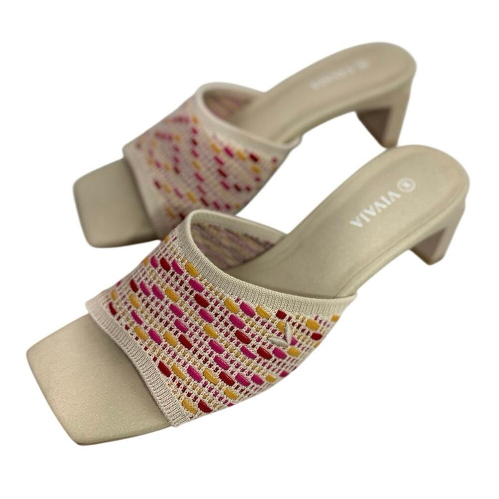VIVAIA Juliet Pro Square-Toe Block Heel Sandals Size 37 = US Size 6.5-7 - Picture 3 of 8